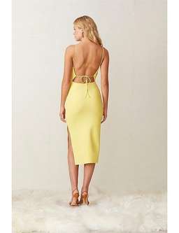 Bec & Bridge Gemma Midi Dress Yellow Size 10 for rent on The Volte - image 3