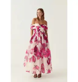Aje Cordelia Corseted Maxi Dress Falling Floral Size AU 16 for rent on The Volte - image 1