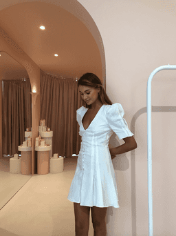 Bec & Bridge Puka Shell Mini Dress 