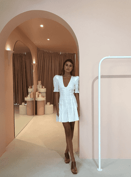 Bec & Bridge Puka Shell Mini Dress 