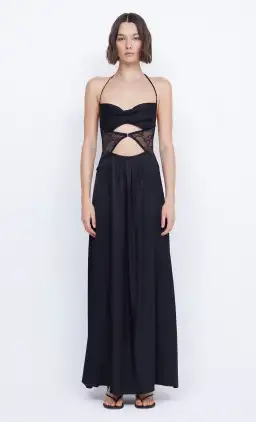 Bec and Bridge Santal Halter Maxi Dress Black Size 6 for rent on The Volte - image 4