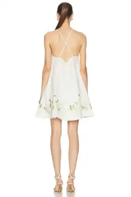 Zimmermann Harmony Swing Mini Dress Ivory Magnolia Size 0 / AU 8 for rent on The Volte - image 2