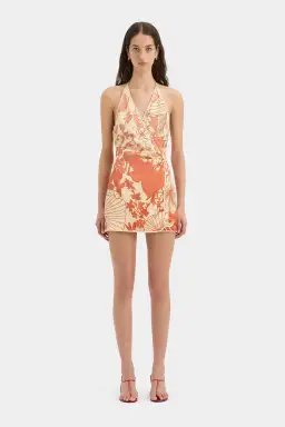 Sir The Label Como Twist Mini Dress in Paradiso Print Size 10 for rent on The Volte - image 1