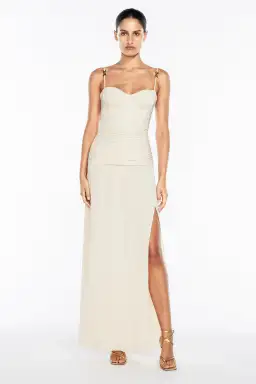 Manning Cartell Double Time Pleat Dress Cream Size 6 for rent on The Volte - image 1