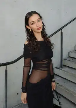 Benni Yasmin Off-Shoulder Maxi Dress Black Size 8 for rent on The Volte - image 4