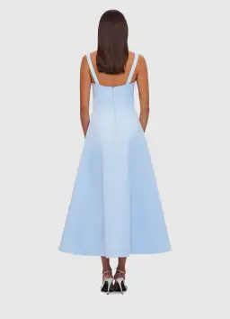 Leo Lin Odette Midi Dress in Sky Blue Size 10  for rent on The Volte - image 4