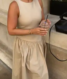 DISSH Patty Stone Midi Dress Stone Size 6 for rent on The Volte - image 5