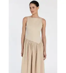 DISSH Patty Stone Midi Dress Stone Size 6 for rent on The Volte - image 2