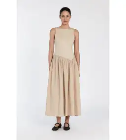 DISSH Patty Stone Midi Dress Stone Size 6 for rent on The Volte - image 1