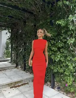 Effie Kats Verona Gown Cherry Size 8 for rent on The Volte - image 2