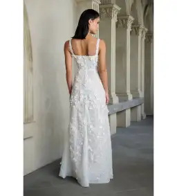 Eliya the Label Jacinda Gown White Size S/Au 8  for rent on The Volte - image 2