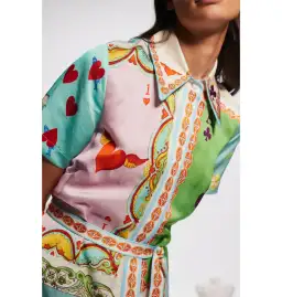 Alemais Rummy Shirtdress in Multi Size AU 14 for rent on The Volte - image 2
