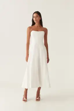 Aje Vibration Jacquard Gown Ivory Size AU 10 for rent on The Volte - image 1