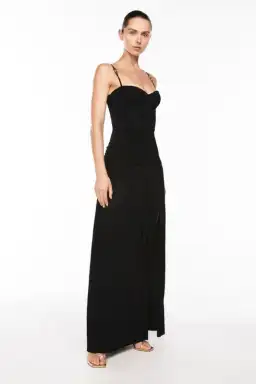 Manning Cartell Double Time Pleat Maxi Dress in Black Size AU 14 for rent on The Volte - image 2