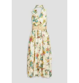 Zimmermann Clover Halterneck Shirt Dress Floral Print Size 1 / AU 10 for rent on The Volte - image 4