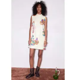 Alemais Chesca Mini Dress Print Size AU 8