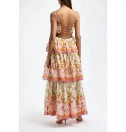 Zimmermann The Laurel Frill Midi Dress in Floral Size 1 / AU 10 for rent on The Volte - image 2