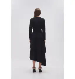 Aje Interlace Midi Skirt Black Size AU 8 for rent on The Volte - image 3