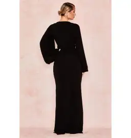 House of CB Alexandra Dress Black Size AU 8  for rent on The Volte - image 3