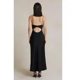 Bec & Bridge Valerie Midi Dress in Black Size AU 12 for rent on The Volte - image 2