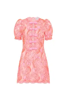 Rebecca Vallance Maribella Bow Mini Dress Pink Size AU 8 for rent on The Volte - image 4