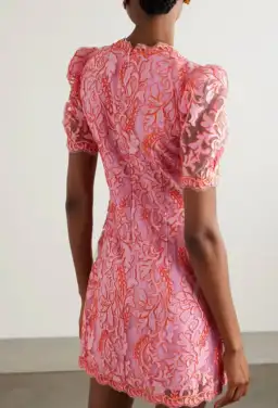 Rebecca Vallance Maribella Bow Mini Dress Pink Size AU 8 for rent on The Volte - image 3