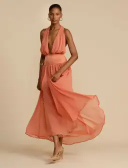 Arcina Ori Serena Dress Coral Size 10 for rent on The Volte - image 0