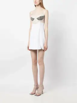 Rachel Gilbert Hartley Mini Dress White Size 2 /Au 10