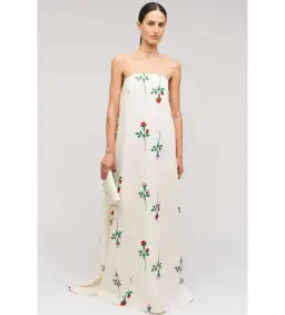 Oroton Rosebud Gown In Antique White Size AU 10 for rent on The Volte - image 1