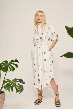 Alemais Soleil Shirtdress Print Size 10 