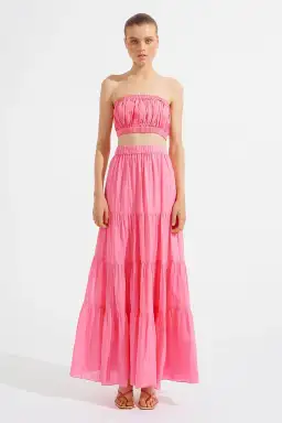 Steele Estella Crop & Casper Skirt Set in Musk Size XS / AU 6