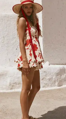 Zaco Marionette Playsuit in Blooming Floral Print Size 8 for rent on The Volte - image 5