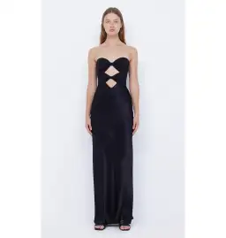 Bec & Bridge Strapless Halle Dress in Black Size AU 6 for rent on The Volte - image 1
