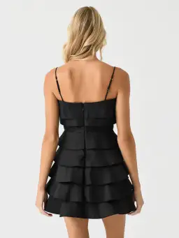 Acler Black Balderstone Mini Dress Black Size 8 for rent on The Volte - image 4