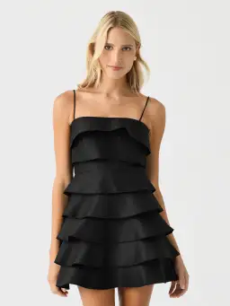 Acler Black Balderstone Mini Dress Black Size 8 for rent on The Volte - image 3