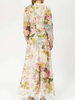 Zimmermann Heather Plunge Long Dress Floral Size AU 6 for rent on The Volte - image 2