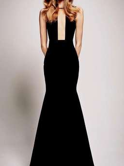 Alex Perry Black Crinoline Gown Size 10 for rent on The Volte - image 1
