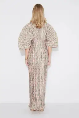 Sonya Moda Gianna Forever Dress Olive Pink Floral Size 8 for rent on The Volte - image 3