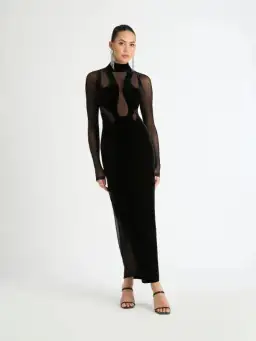 Sheike Medusa Maxi Dress Black Size 8 for rent on The Volte - image 1
