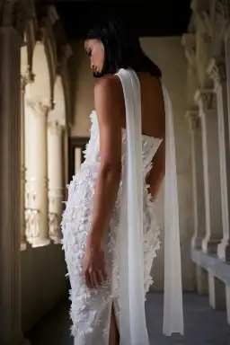 Eliya The Label Paulina Midi Dress White Size M / AU 10 for rent on The Volte - image 4