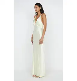 Bec & Bridge Moon Dance V Neck Maxi Dress Ice Yellow Size AU 8 for rent on The Volte - image 2