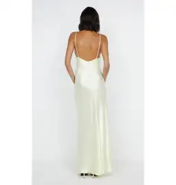 Bec & Bridge Moon Dance V Neck Maxi Dress Ice Yellow Size AU 8 for rent on The Volte - image 4
