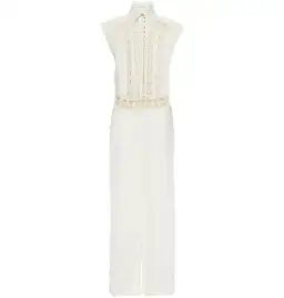 Zimmermann Moncur Studded Jumpsuit Ivory Size 0 / AU 8  for rent on The Volte - image 4