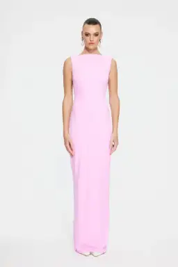 Effie Kats Verona Gown In Taffy Pink Size XS/Au 6 for rent on The Volte - image 1