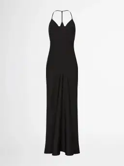 Sheike Ivy Draped Maxi Dress Black Size 10 for rent on The Volte - image 4