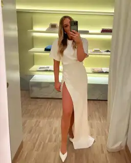 Henne Avila Dress Cream Size 8 for rent on The Volte - image 6