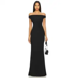 Natalie Rolt Bettina Gown Black Size AU 8 