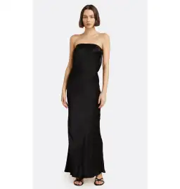 Bec & Bridge Moon Dance Strapless Dress in Black AU 6
