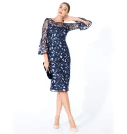 Anthea Crawford Ischia Dress in Navy Floral Size AU 18 for rent on The Volte - image 1