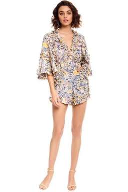 Alice McCall Choose Me Romper Blue Floral Size 8